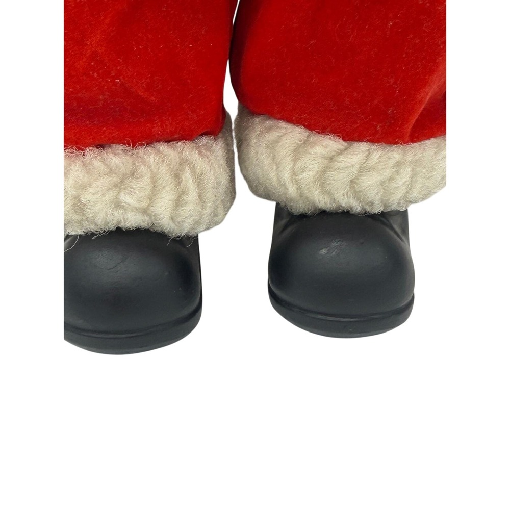 Vtg 80s Santa Claus Doll Figurine Classic Christmas Decor Standing Plush Lg 18" - Picture 5 of 12
